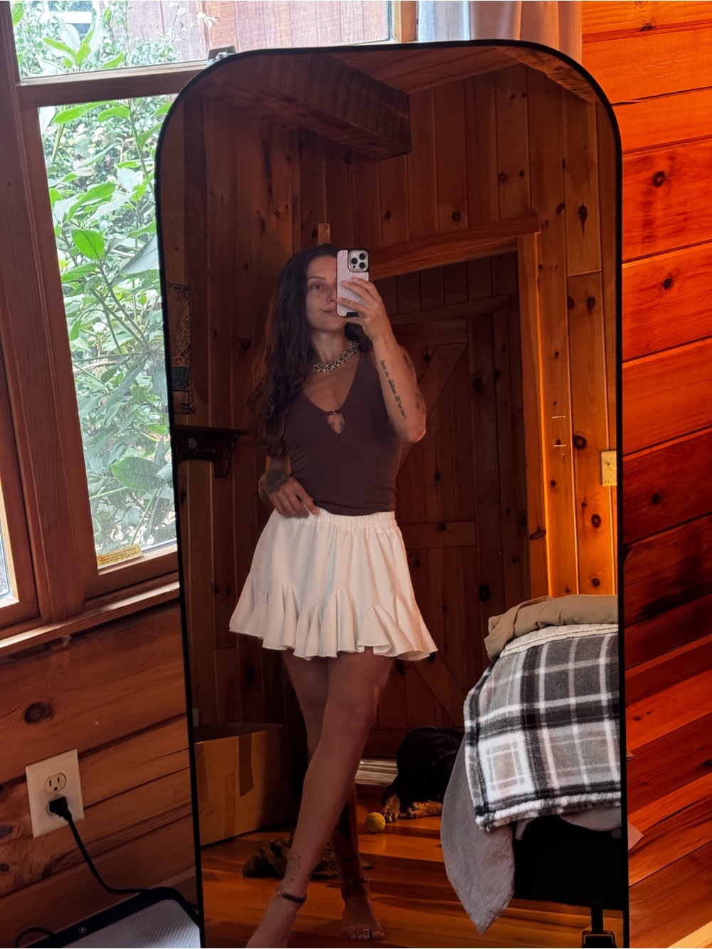 White Mini Skirt